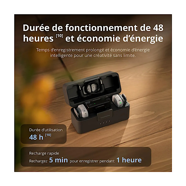 DJI Mic Mini 2 (2 émetteurs + 1 récepteur standard + boîtier de charge), microphone cravate, micro sans fil, portée de 400 m, protection magnétique multicolore – Image 7