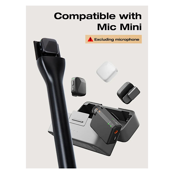 SUNMON Adaptateur de microphone sans fil pour DJI Mic Mini, kit adaptateur avec filtre anti-pop, idéal pour les interviews et les vlogs. – Image 4