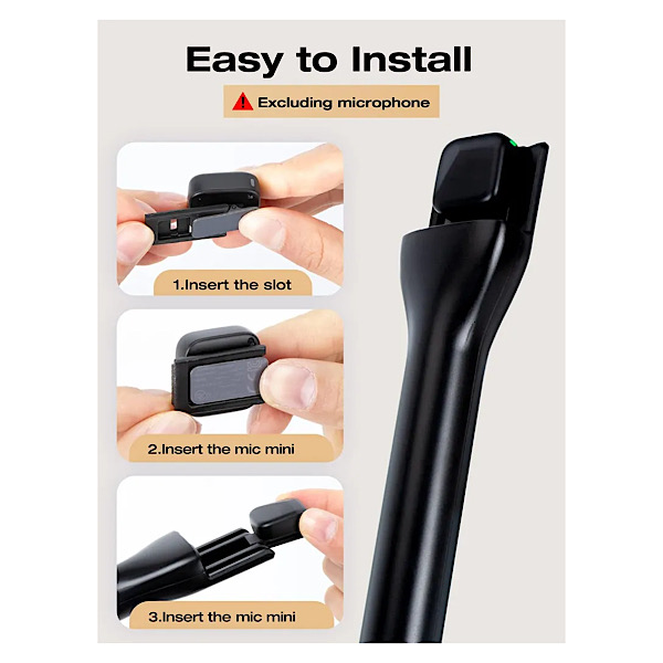 SUNMON Adaptateur de microphone sans fil pour DJI Mic Mini, kit adaptateur avec filtre anti-pop, idéal pour les interviews et les vlogs. – Image 5