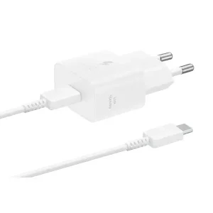 Chargeur Samsung 25W avec un câble type-C – Charge Rapide – Boitier type-C – Blanc – EP-T2510XWEGWW