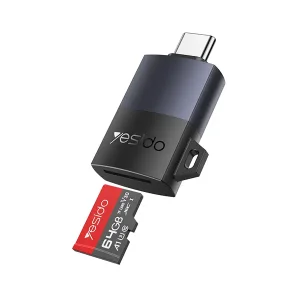 Lecteur de carte mémoire Yesido – Port Type-c- Vitesse de transfert allant jusqu’à 480 Mbps – GS37