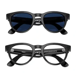 Lunette connectée Ray-Ban 2e Gen Headliner Shiny Black – Mémoire flash de 32Go/500+photos ou 100+vidéos de 30s – Transition Saphir