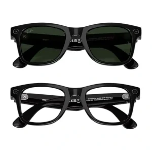 Lunette connectée Ray-Ban 2e Gen Wayfarer Shiny Black – Mémoire flash de 32Go/500+photos ou 100+vidéos de 30s – Transition Graphite Vert