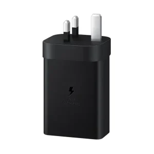 Boitier de charge rapide Samsung – 65W – 2 Type-C et 1 USB – Prise américaine – EP-T6530NBEGGB