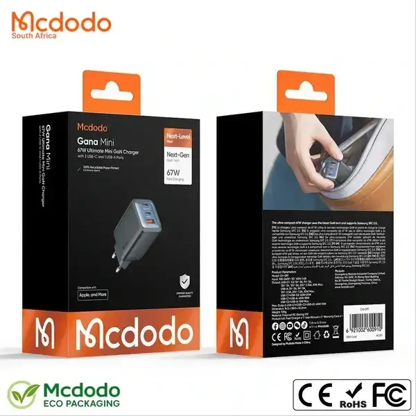 Boitier de charge Mcdodo Gana Mini – 67W – 2 ports Type-C et 1 port USB – CH-0970 – Image 3