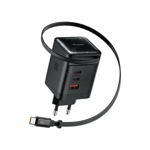 Chargeur Mcdodo FreeGo – 100W – Câble Type-C rétractable 100cm – 2 ports Type-C et 1 port USB intégrés – CH-8470
