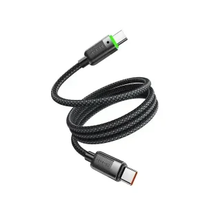 Câble de charge Mcdodo – 60W – Type-c vers Type-c – 1.2m – Câble magnétique auto-enroulable – Voyant lumineux – CA-2000