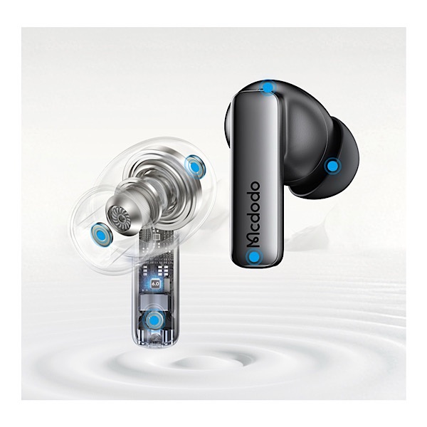 Écouteurs Sans Fil Mcdodo Zeno Pro N5 HP-0880 – 5h d’autonomie, Réduction de Bruit Active, Bluetooth 6.0 , 6 micros intégrés – Image 4