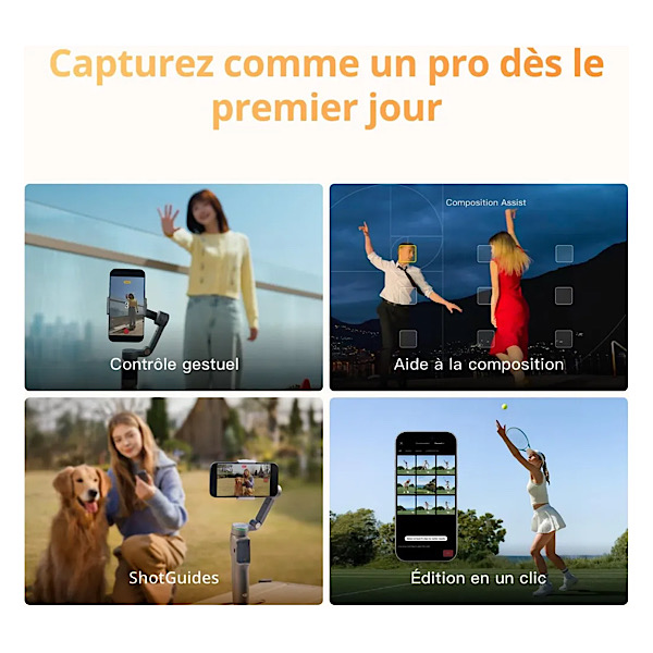 DJI Osmo Mobile 8P, stabilisateur smartphone 3 axes – Image 4