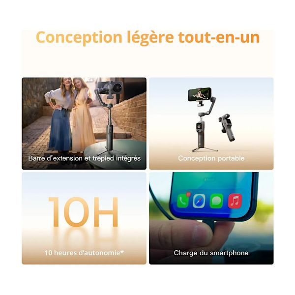 DJI Osmo Mobile 8P, stabilisateur smartphone 3 axes – Image 7
