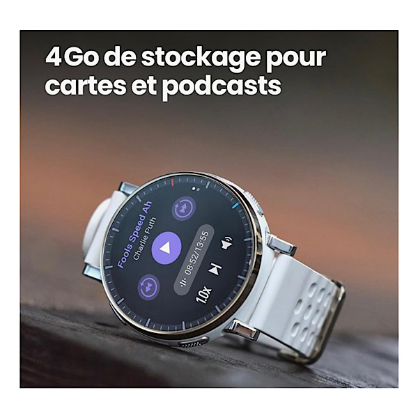Amazfit Active 3 Premium - Montre Connectée GPS pour Running, Écran AMOLED 1,32" en Saphir, Autonomie 12 Jours, 4 Go, NFC, Cartes Hors Ligne, 170+ Modes Sport, 5 ATM, Smartwatch pour Android & iPhone – Image 8