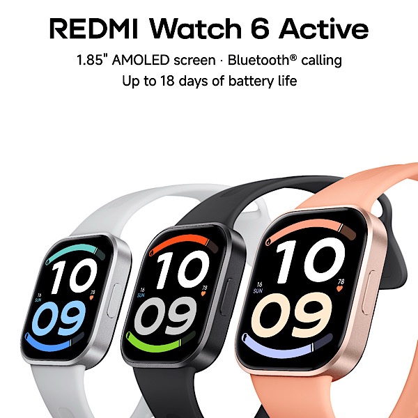 Redmi Watch 6 Active Noir - Montre connectée avec Écran 1,85″, 12Jrs d’autonomie, Appels Bluetooth 5.3, Étanchéité IP68, Suivi de fréquence cardiaque, taux d’oxygène et votre niveau de stress – Image 5