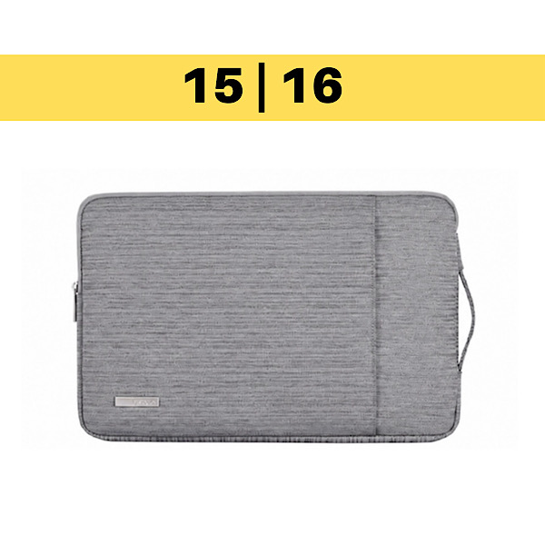Housse PC Imperméable - Pochette Pour Ordinateur Portable et Mac de 15" & 16" pouces - Gris