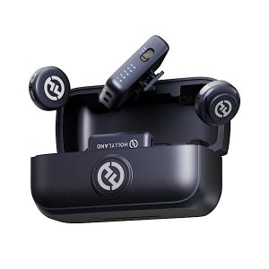 Micro Cravate Hollyland LARK M3 Combo 2TX & 2RX – Fil 32-bit Float – Réduction de Bruit IA – USB-C & Caméra – Portée 300m – Gris Sidéral