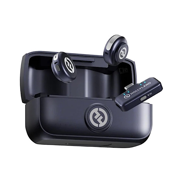 Micro Cravate Hollyland LARK M3 Combo 2TX & 2RX – Fil 32-bit Float – Réduction de Bruit IA – USB-C & Caméra – Portée 300m – Gris Sidéral – Image 2