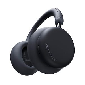 CMF Headphone Pro - Casque Bluetooth Over-Ear, ANC Hybride, Jusqu'à 100 h Charge rapide : 5 min pour jusqu'à 8 h, Hi-Res avec LDAC, Audio Spatial, double connexion et coussinets interchangeables - Noir