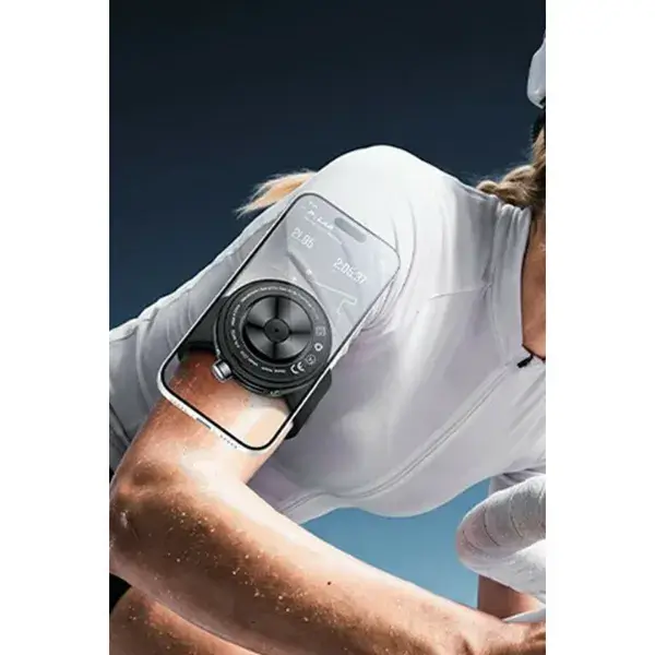 Support Téléphone Magnétique à Ventouse pour Bras, MagSafe, 20 Aimants N52 & Fixation 4,5kg – Yesido C335 – Image 2
