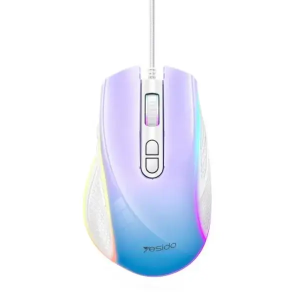 Souris Gaming Filaire RGB 7200 DPI, 8 Boutons Programmables, Capteur Optique USB – YESIDO KB5