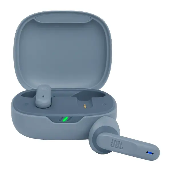 JBL Wave 300 TWS True-Wireless Ecouteurs Bluetooth – Ecouteurs sans fil avec microphone intégré – Jusqu'à 26 heures de musique – Etui de chargement inclus – Bleu