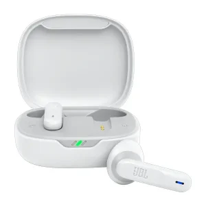 JBL Wave 300 TWS True-Wireless Ecouteurs Bluetooth – Ecouteurs sans fil avec microphone intégré – Jusqu'à 26 heures de musique – Etui de chargement inclus – Blanc