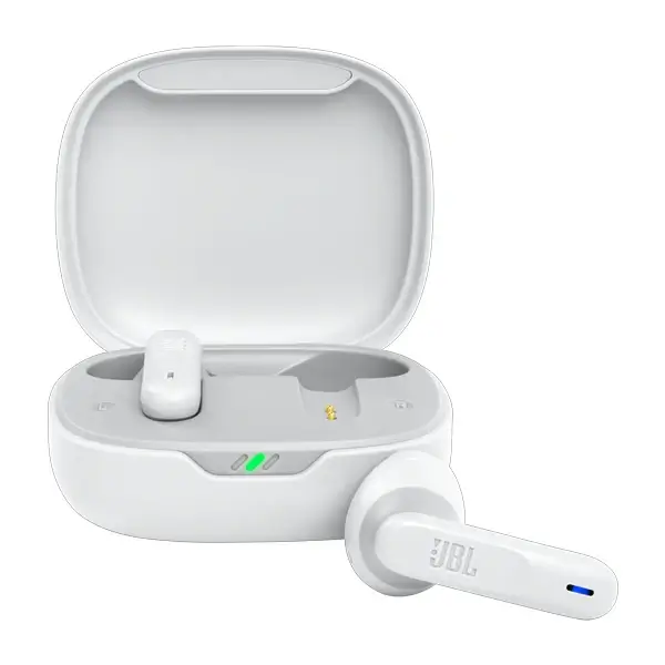 JBL Wave 300 TWS True-Wireless Ecouteurs Bluetooth – Ecouteurs sans fil avec microphone intégré – Jusqu'à 26 heures de musique – Etui de chargement inclus – Blanc