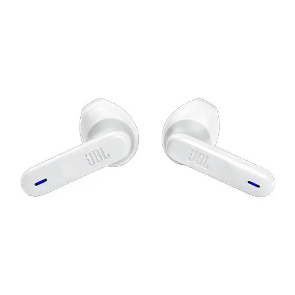 JBL Wave 300 TWS True-Wireless Ecouteurs Bluetooth – Ecouteurs sans fil avec microphone intégré – Jusqu'à 26 heures de musique – Etui de chargement inclus – Blanc – Image 3