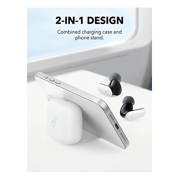 Soundcore R50i NC by Anker - Ecouteurs Bluetooth sans fil, 45h d’autonomie, Réduction de bruit active hybride adaptative, IP54, Commandes tactiles, Blanc – Image 5