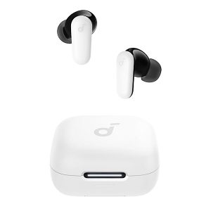 Soundcore R50i NC by Anker - Ecouteurs Bluetooth sans fil, 45h d’autonomie, Réduction de bruit active hybride adaptative, IP54, Commandes tactiles, Blanc