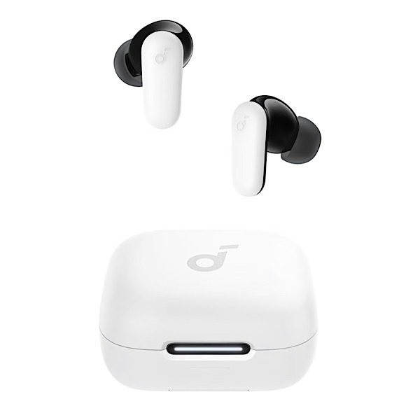 Soundcore R50i NC by Anker - Ecouteurs Bluetooth sans fil, 45h d’autonomie, Réduction de bruit active hybride adaptative, IP54, Commandes tactiles, Blanc