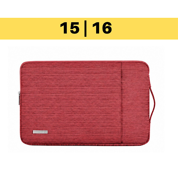 Housse PC Imperméable - Pochette Pour Ordinateur Portable et Mac de 15" & 16" pouces - ROUGE