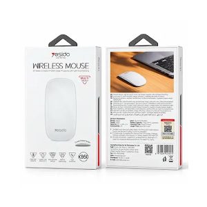 Souris Bluetooth Sans Fil Multi-Touch 800–4800 DPI, Souris Silencieuse, Batterie 1000 mAh – Yesido KB50