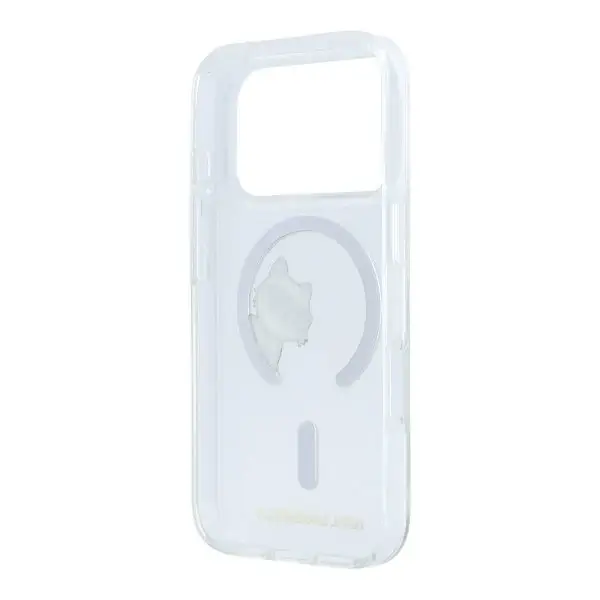 Coque pour iPhone 18 Pro Max Karl Lagerfeld avec impression Peekaboo, Compatible MagSafe, Transparent – Image 2
