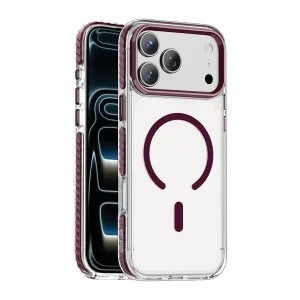 Coque pour iPhone 18 Pro Max Green Lion Prestige, Compatible MagSafe, Bordeaux