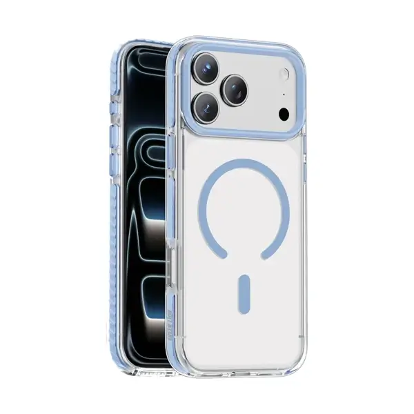 Coque pour iPhone 18 Pro Max Green Lion Prestige, Compatible MagSafe, Bleu