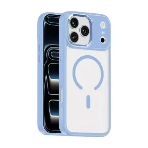 Coque pour iPhone 18 Pro Max Green Lion Titan, Compatible MagSafe, Boutons métalliques, Bleu