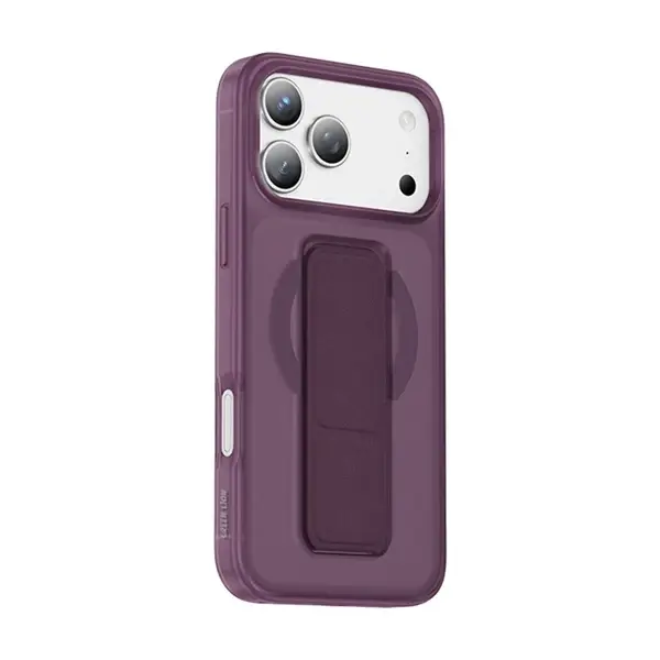 Coque pour iPhone 18 Pro Max Green Lion, Compatible MagSafe, Poignée 360 en cuir bordeaux intégrée