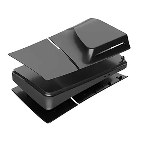 Coque de remplacement pour la PS5 Slim Édition, Façades et plaques arrière, Compatible uniquement avec la PS5 Slim version disque, Noir, GP-529 – Image 2