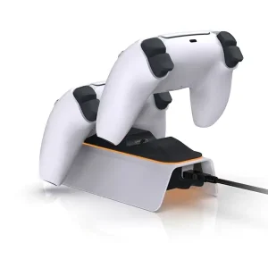 Station de charge pour manette PS5 Dobe, Chargement de 2 manettes 90 % chargée par charge rapide, TP5-0521X