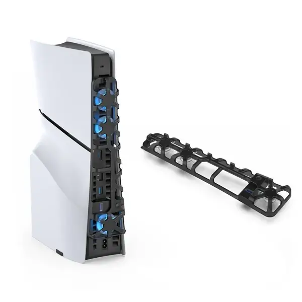 Ventilateur de refroidissement PS5 Slim Dobe Équipé de plusieurs ventilateurs puissants, Alimentation USB, Noir, TP5-3538S
