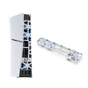 Ventilateur de refroidissement PS5 Slim Dobe Équipé de plusieurs ventilateurs puissants, Alimentation USB, Blanc, TP5-3538S