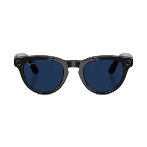 Lunette connectée Ray-Ban Meta 2e Gen Headliner Shiny Black, Mémoire flash de 32Go/500+photos ou 100+vidéos de 30s, Transition Saphir