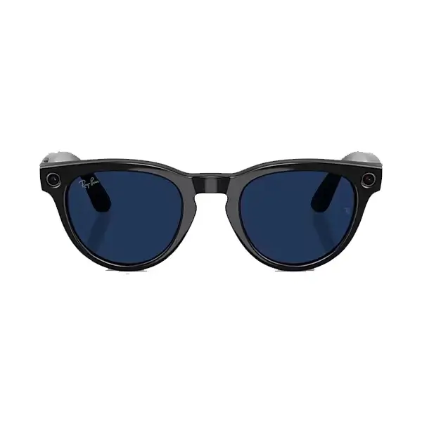 Lunette connectée Ray-Ban Meta 2e Gen Headliner Shiny Black, Mémoire flash de 32Go/500+photos ou 100+vidéos de 30s, Transition Saphir