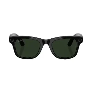 Lunette connectée Ray-Ban Meta 2e Gen Wayfarer Shiny Black, Mémoire flash de 32Go/500+photos ou 100+vidéos de 30s, Transition Graphite Vert