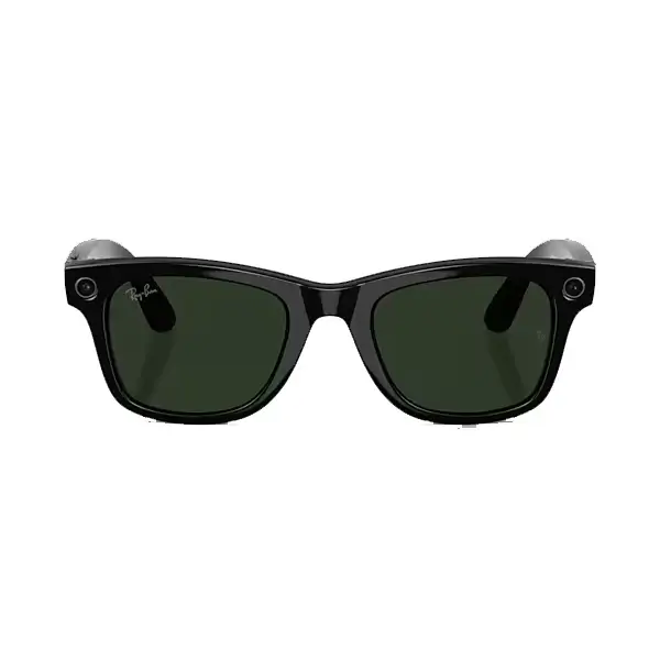 Lunette connectée Ray-Ban Meta 2e Gen Wayfarer Shiny Black, Mémoire flash de 32Go/500+photos ou 100+vidéos de 30s, Transition Graphite Vert