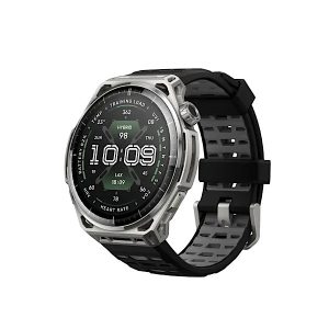 Amazfit Balance 3 - Montre Connectée AMOLED 1,5″ Verre Saphir, GPS Double Bande, 64Go Stockage, 21 Jours d’Autonomie, Argent (Stainless Steel)