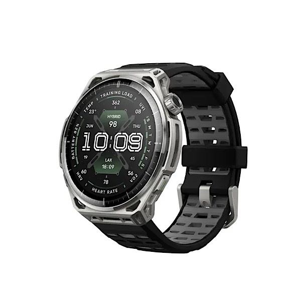 Amazfit Balance 3 - Montre Connectée AMOLED 1,5″ Verre Saphir, GPS Double Bande, 64Go Stockage, 21 Jours d’Autonomie, Argent (Stainless Steel)